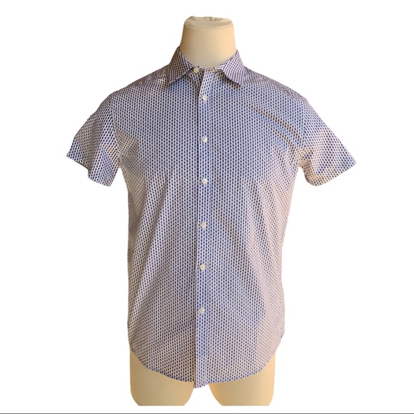 Reaction Kenneth Cole Short Sleeve Button Shirt - Picture 1 of 7
